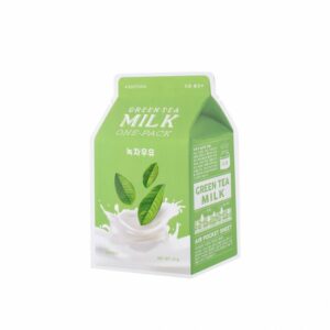 A’PIEU – Masque en feuille Milk One Pack – Green Tea