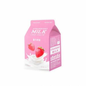 A’PIEU – Masque en feuille Milk One Pack – Strawberry