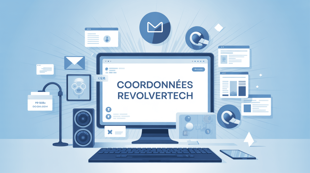 contact info revolvertech illustration centrale canaux modernes