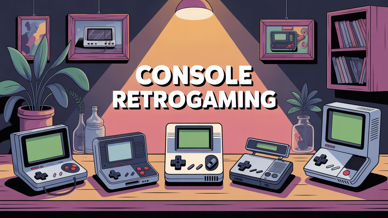meilleurs consoles retrogaming illustration décor nostalgique