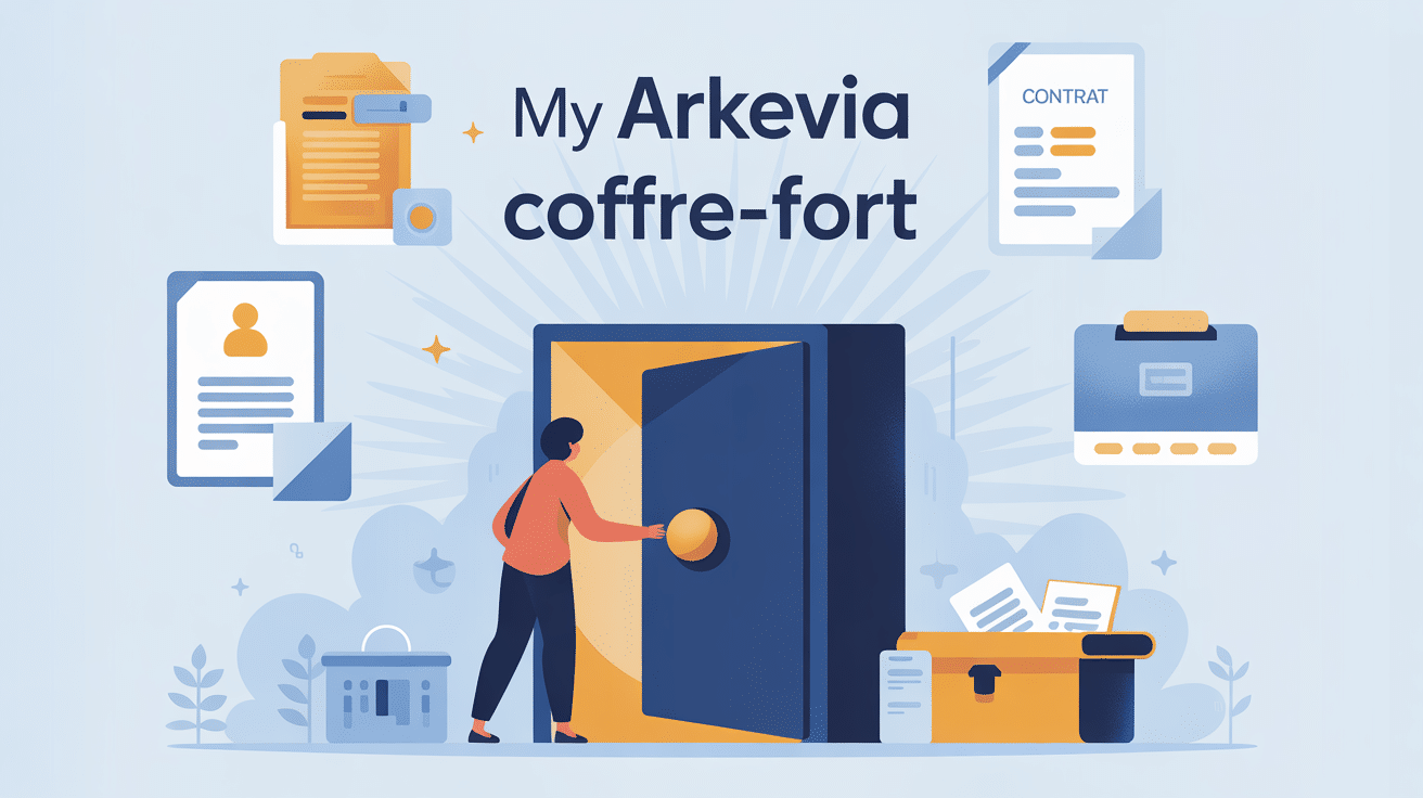My Arkevia coffre-fort illustration gestion sécurisée documents administratifs
