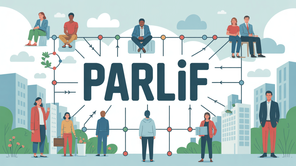 Illustration stylisée parlif coordination acteurs sociaux urbain