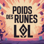 Illustration poid rune LoL autel et champions