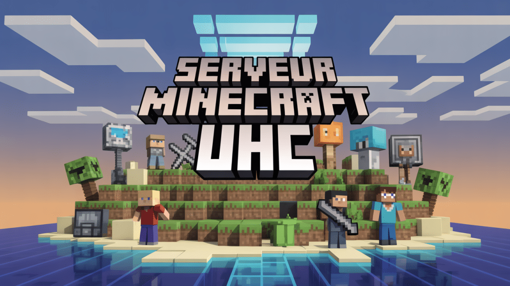 serveur minecraft uhc image 3d compétitif et aventure