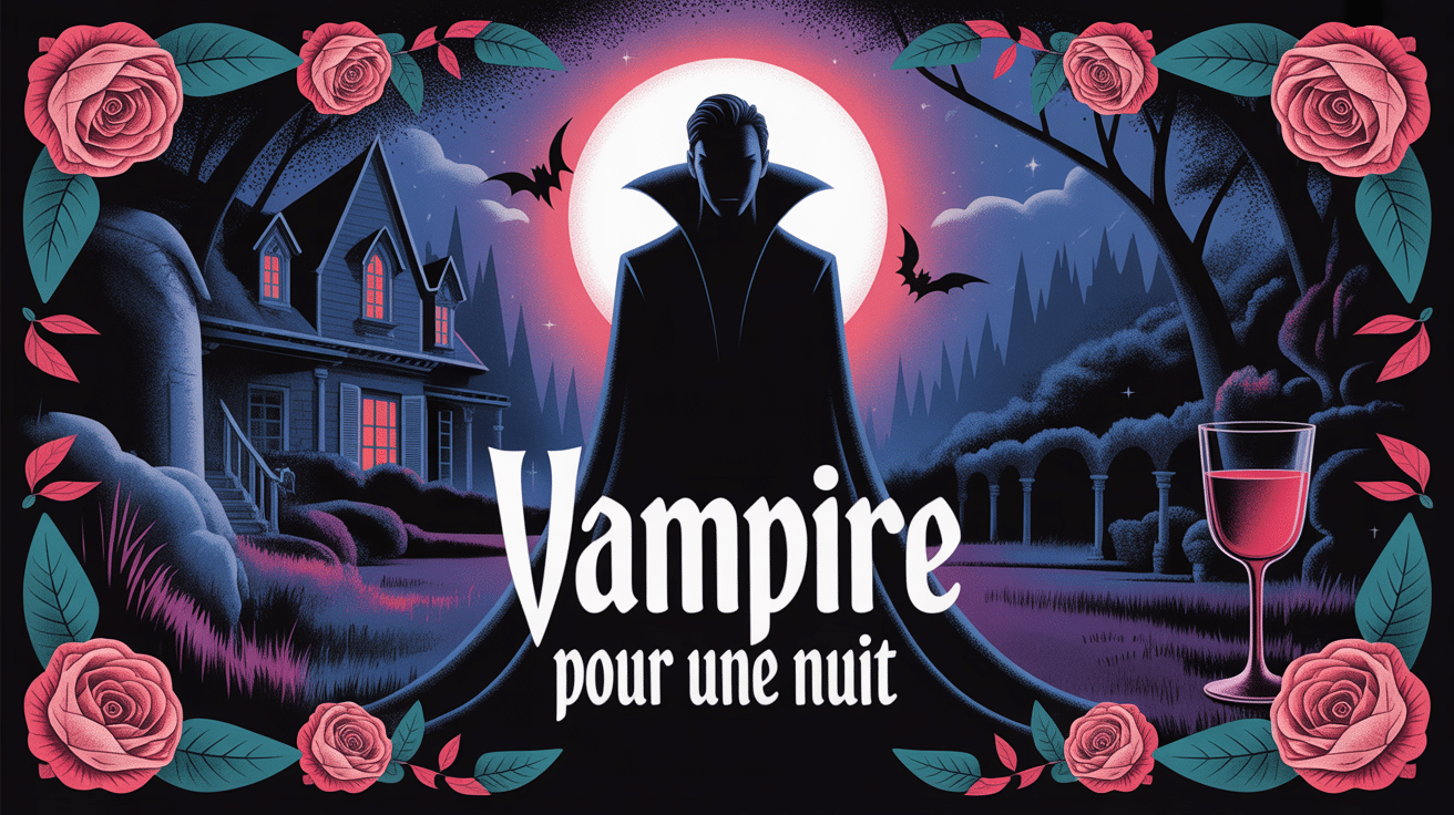 Image vampire pour une nuit gothique mystère