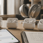 Comparatif AirPods tous modèles sur table