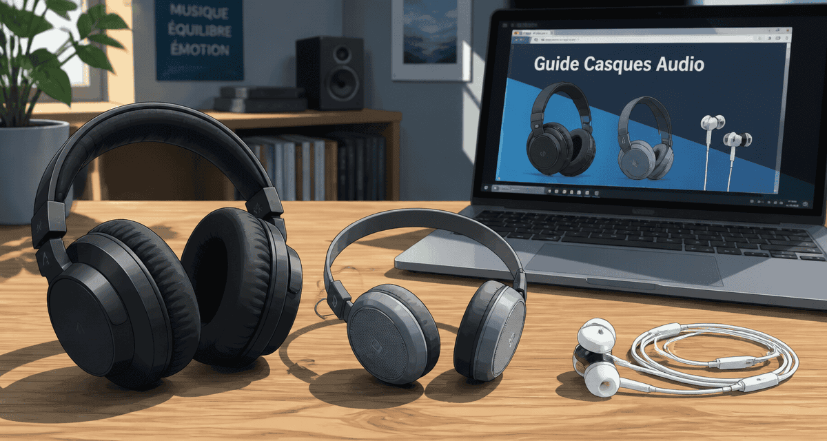 Comparatif casque audio trois formats