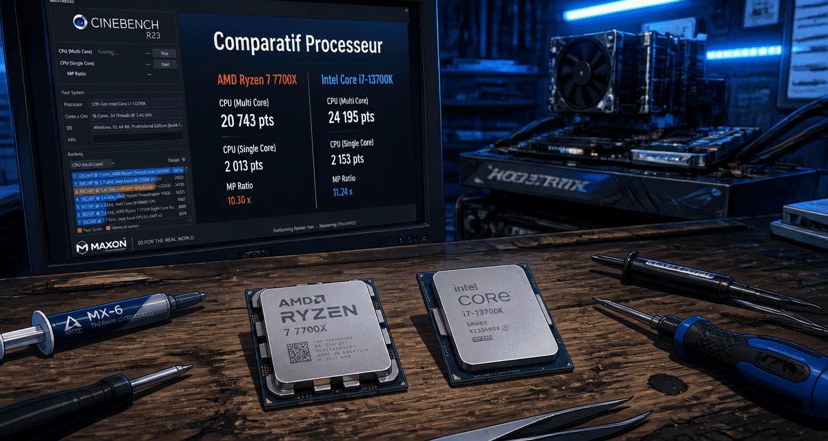 comparatif processeur AMD Intel sur bureau