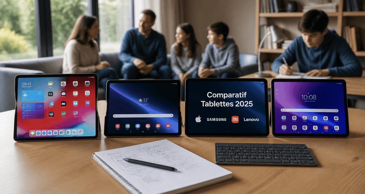 comparatif tablette 10 pouces iPad Samsung Xiaomi Lenovo