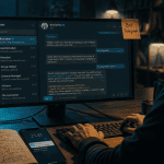 Développeur créant un bot telegram avec BotFather