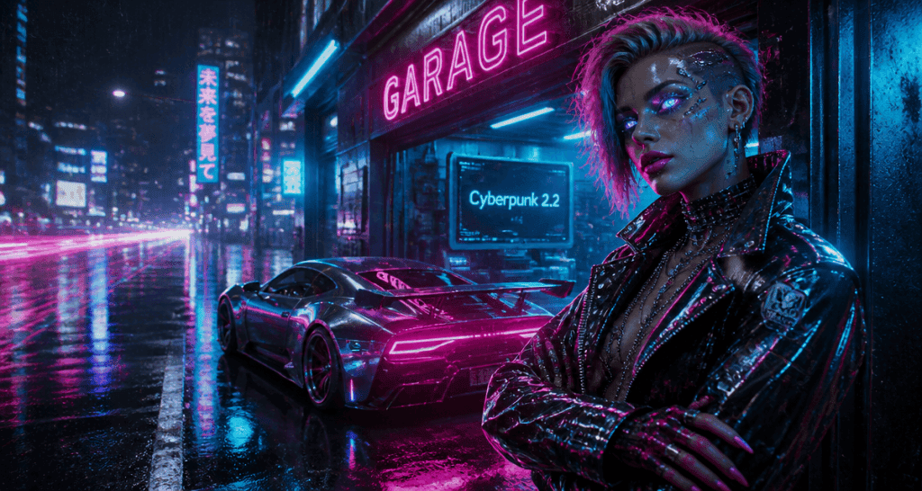 cyberpunk 2.2 voiture personnalisée garage Night City