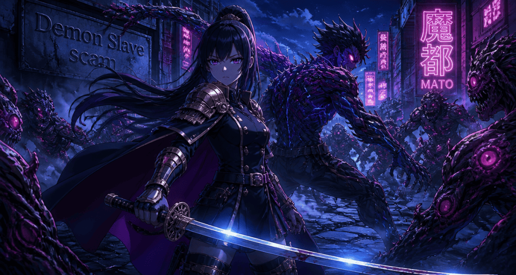 Demon Slave scan Kyôka et Yûki affrontent des monstres