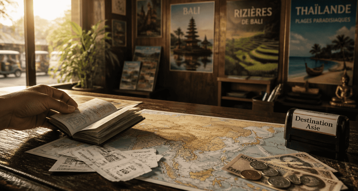 destination asie passeport billets carte