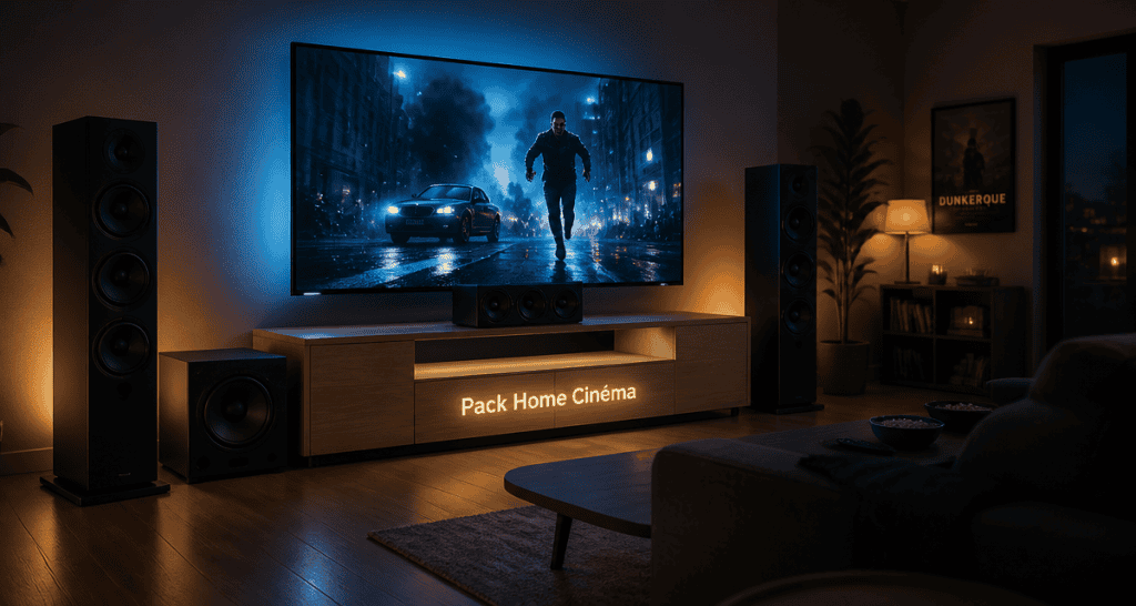 meilleur pack enceinte home cinéma dans un salon moderne