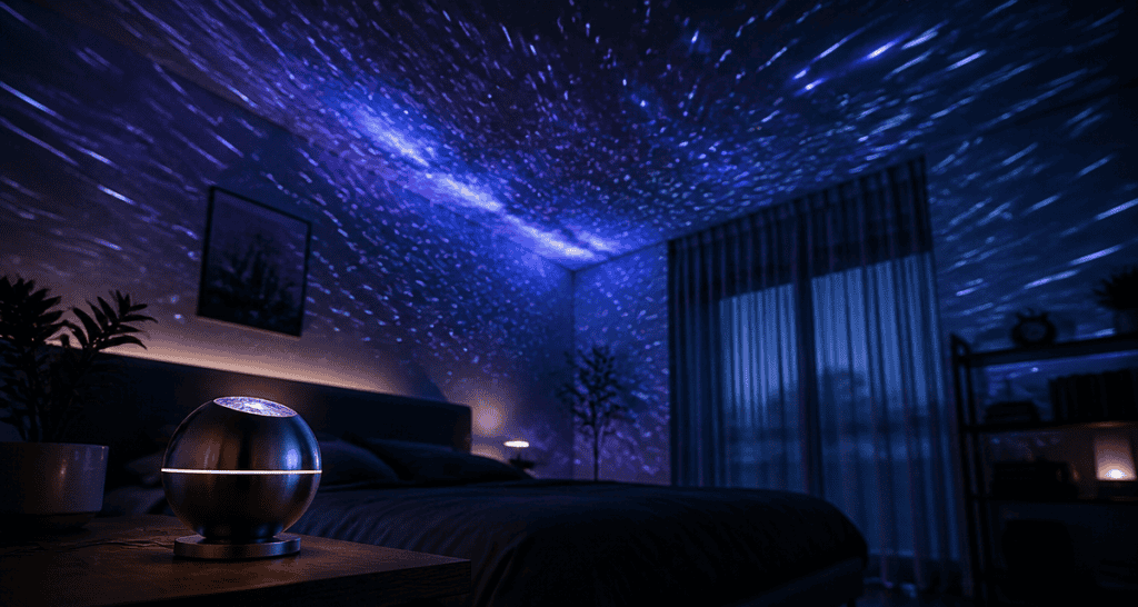 meilleur projecteur ciel étoilé adulte dans chambre moderne