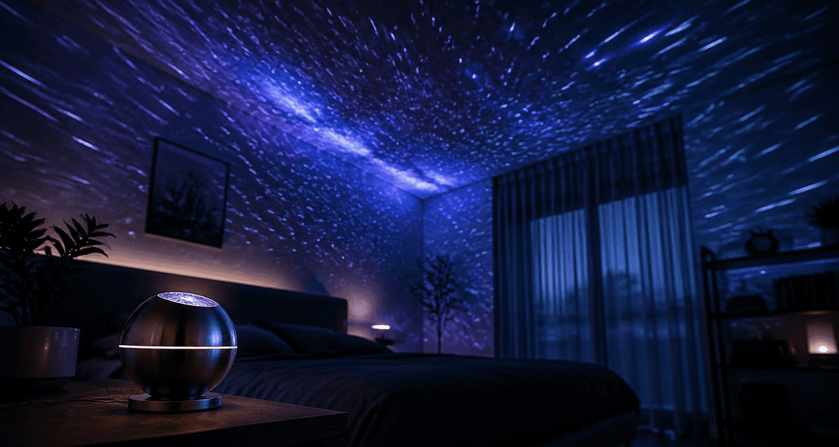 meilleur projecteur ciel étoilé adulte dans chambre moderne