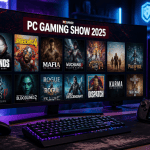 PC Gaming Show 2025 écran jeux bureau