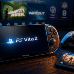 ps vita 2 console portable sur table