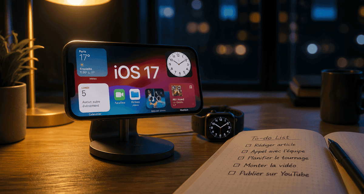 quand sort ios 17 sur iPhone MagSafe et widgets