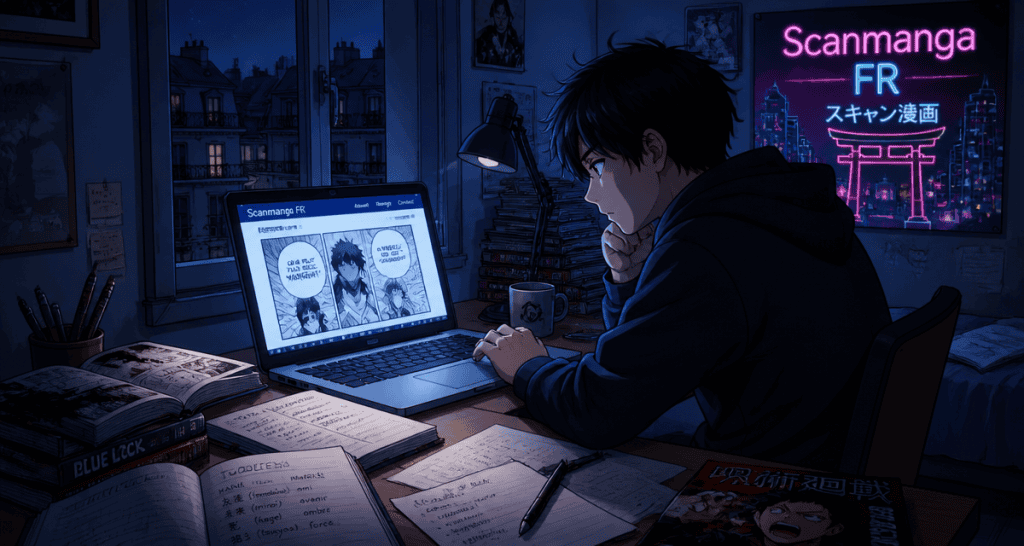 scanmanga fr adolescent lit manga à l'écran