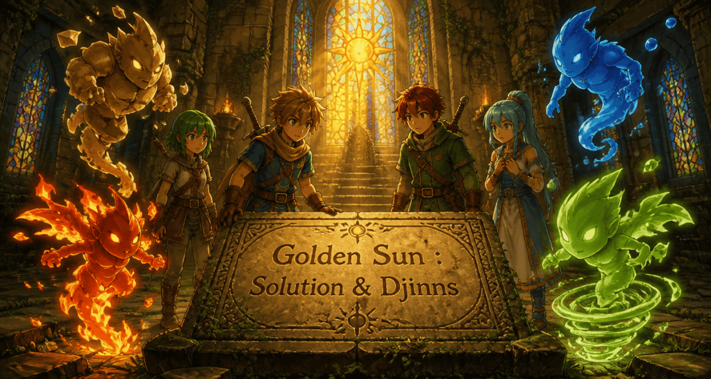 solution golden sun djinns temple aventure