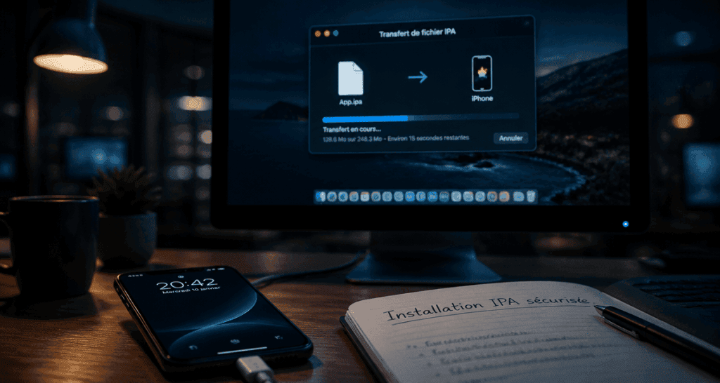 Transfert ipa ios sur iPhone via USB