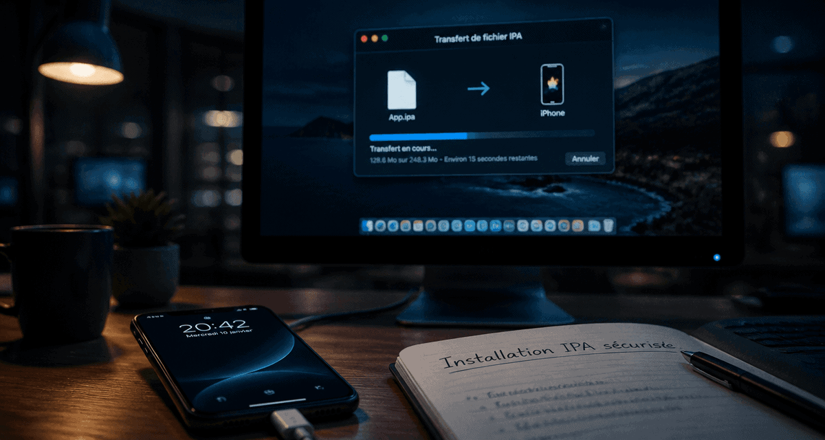 Transfert ipa ios sur iPhone via USB