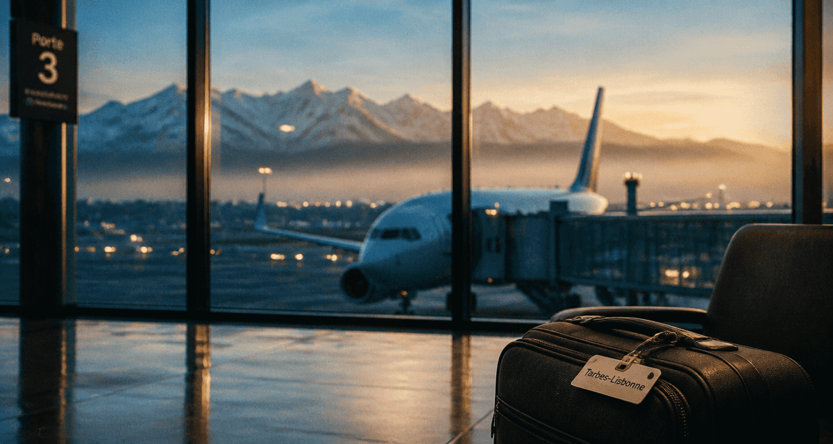 vol tarbes lisbonne avion piste aéroport