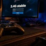 Manette 2.4 g wireless controller gamepad : connexion stable sans latence, dongle USB