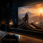 4k 120hz tv oled jeu vidéo salon