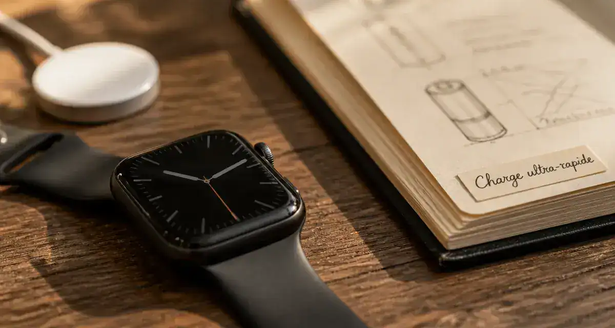 Apple Watch 10 test : gros plan poignet, boîtier aluminium fin et écran géant