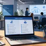 Tableau comparatif saas cloud sur ordinateur