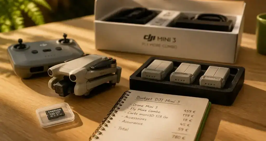 dji mini 3 prix : trois packs et batteries, comparatif