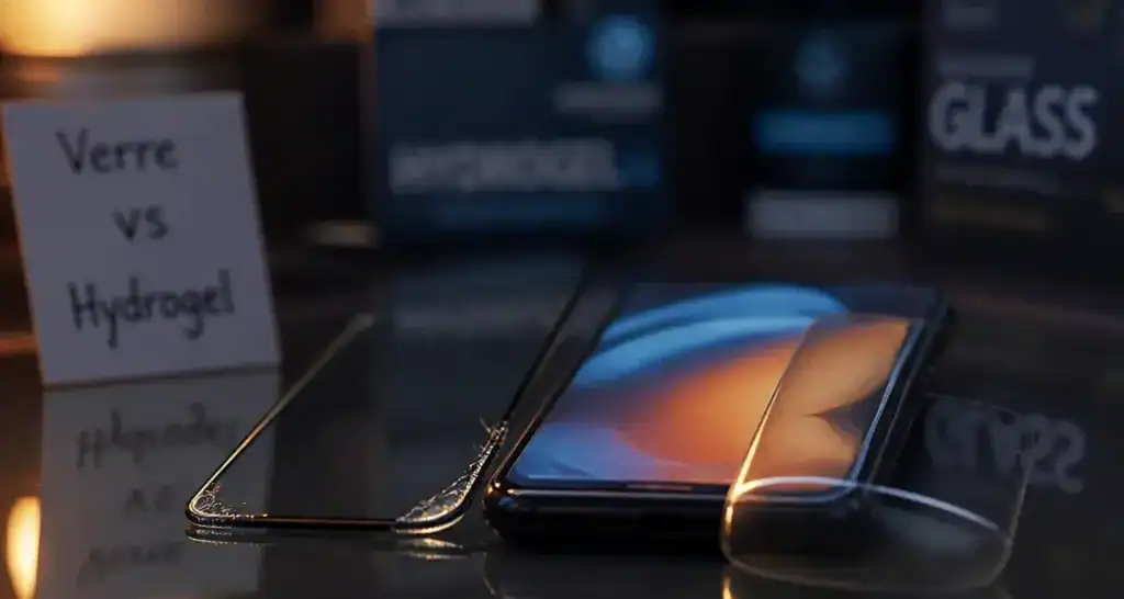 Film hydrogel ou verre trempé : comparer protection écran smartphone