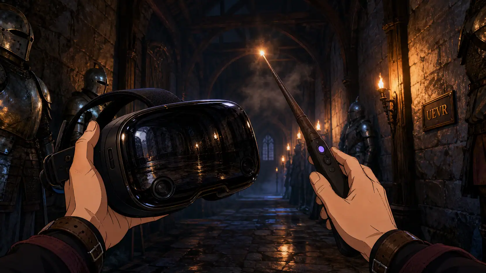 Hogwarts Legacy VR : casque VR dans Poudlard