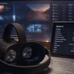 Meta Quest 4 : casque VR noir avec suivi oculaire en 2026
