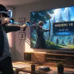 mmorpg vr joueur casque tir à l'arc