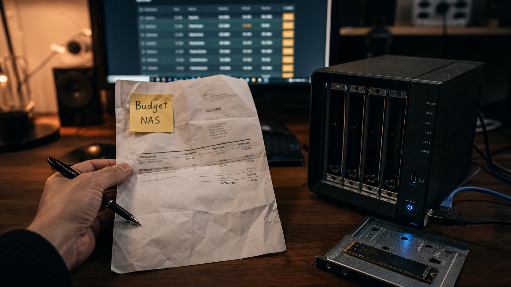 NAS prix : budget pour serveur NAS, factures et tableau de prix