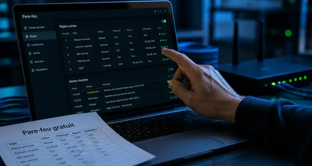 Pare feu gratuit : règles pare-feu pour PC