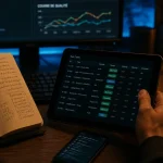 Testeur logiciel QA sur un bureau, tests et plan de test