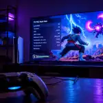 tv ps5 OLED manette HDMI ambiance gaming