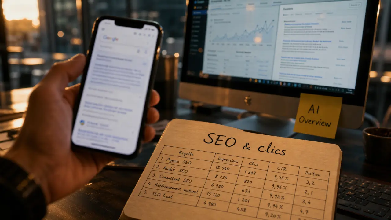 AI overview france et impact SEO sur SERP