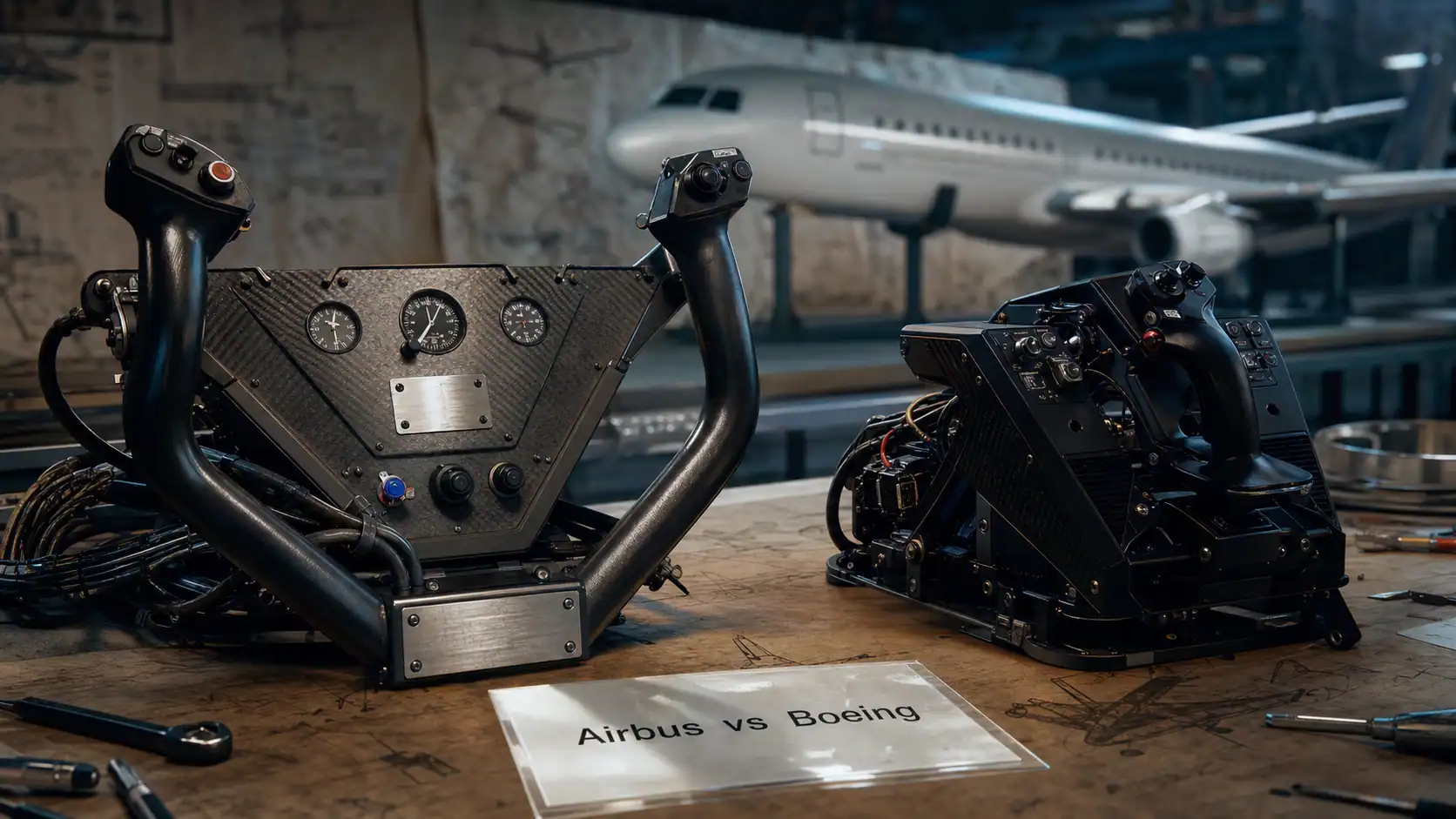 boeing o airbus cockpit comparés en atelier aéronautique