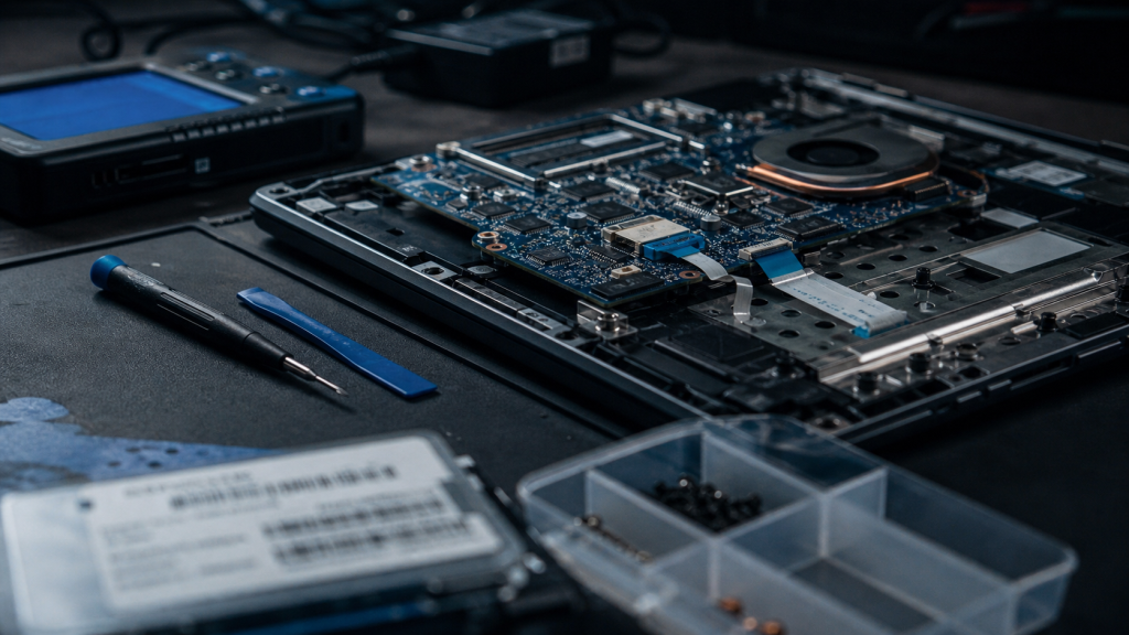 Changer carte mere pc portable : vérifier avant remplacement, diagnostic panne.