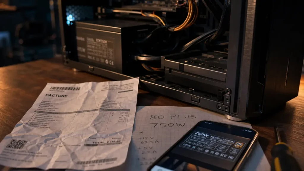 Comment connaître son alimentation PC sans ouvrir le boîtier : facture, logiciels et support SAV