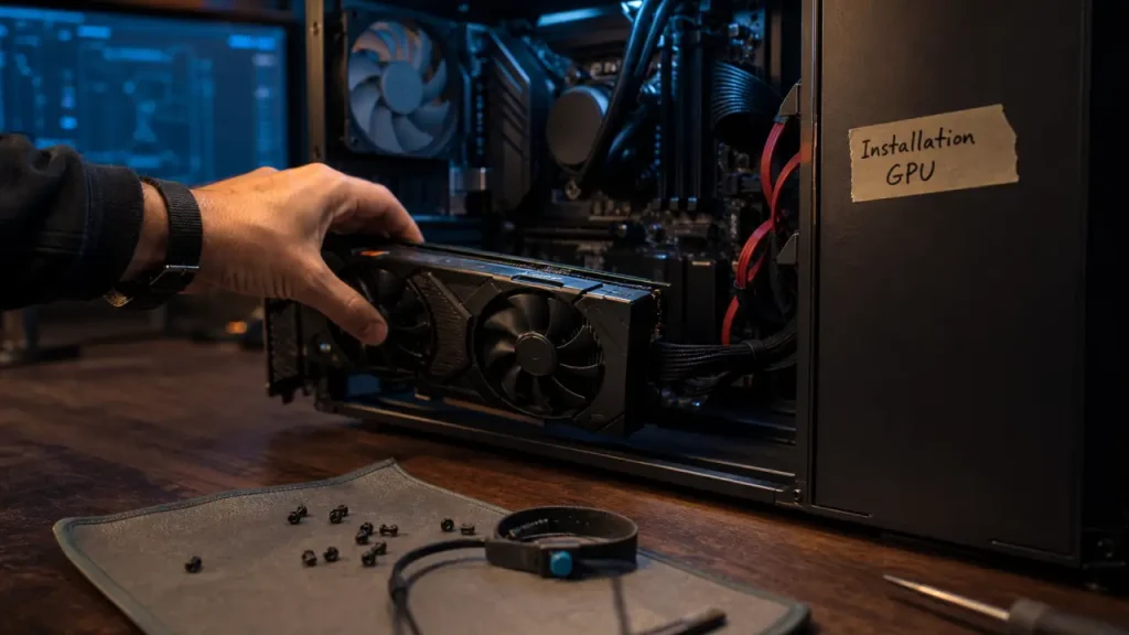 Installer une carte graphique sans écran noir, du slot PCIe aux drivers