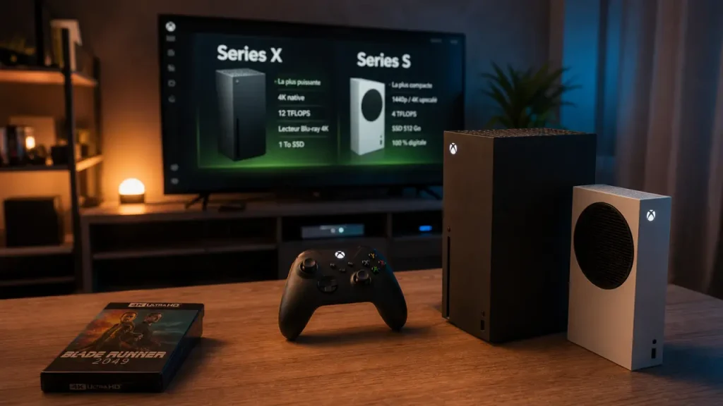 comparateur xbox Series X et Series S 4K