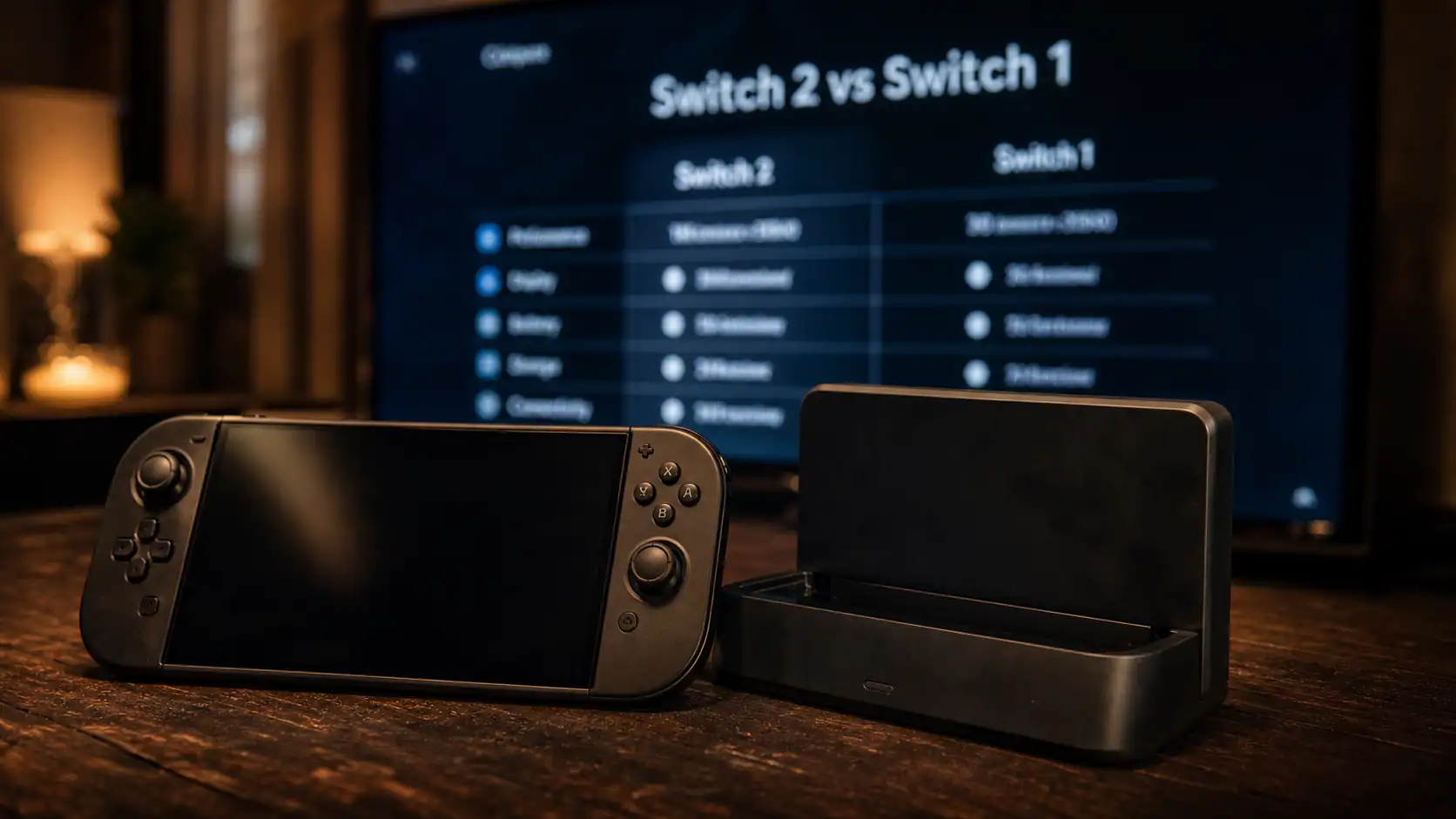 Difference switch 1 et 2 : écran, 4K et prix