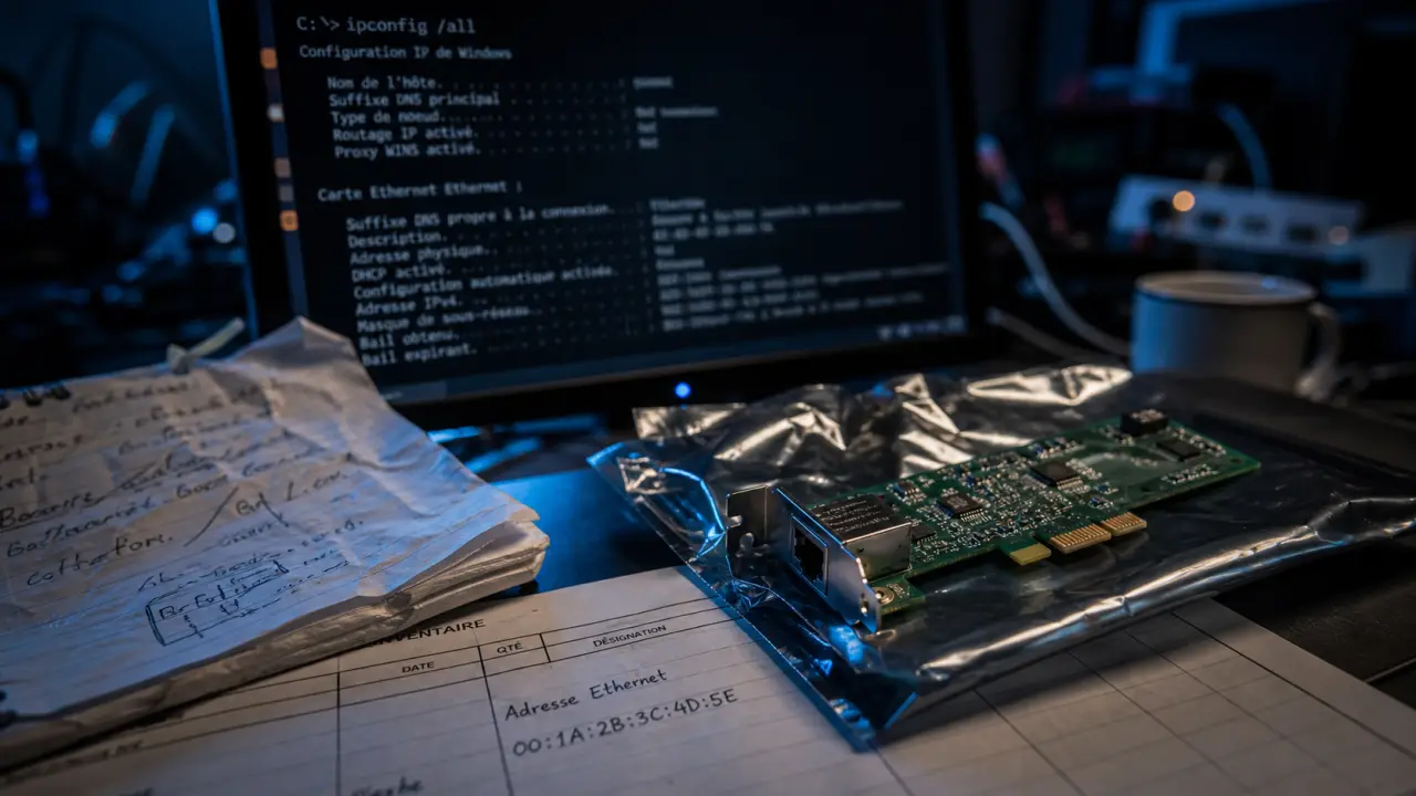Ethernet adresse MAC : trouver adresse réseau