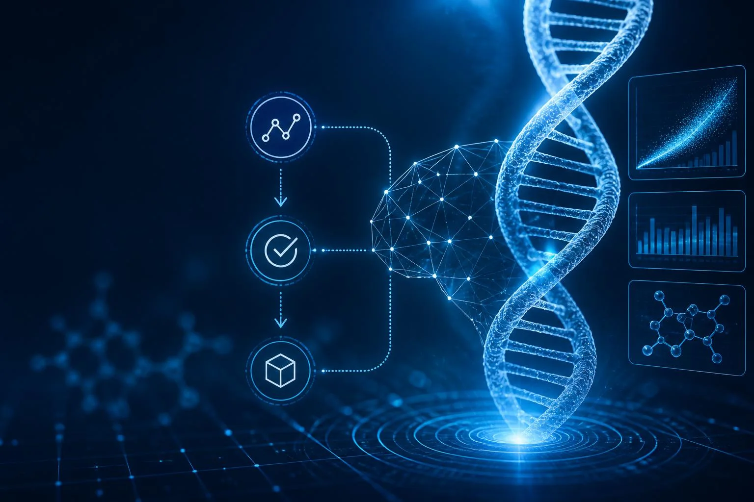 IA en biotechnologie : médicaments plus rapides et fiables
